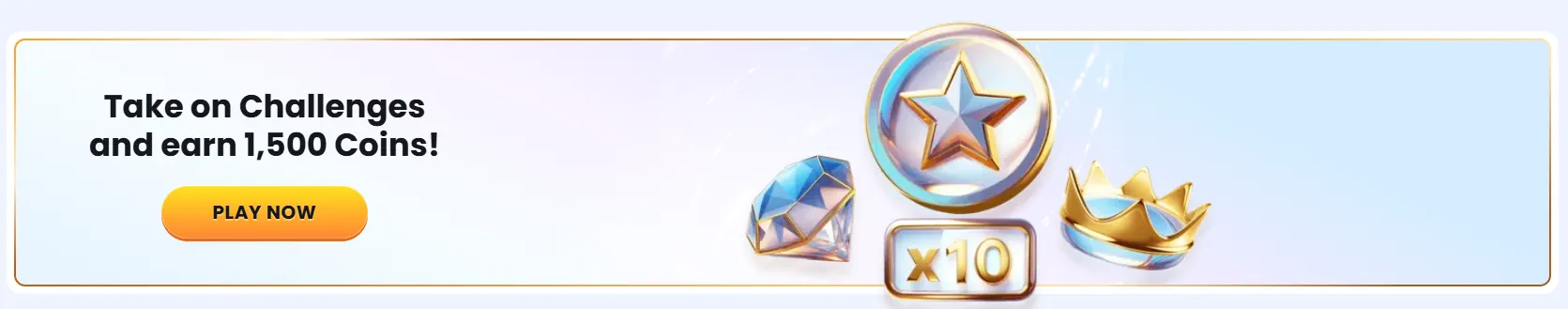 Casinolab játék kihívások banner érmés jutalmakért való részvételért.